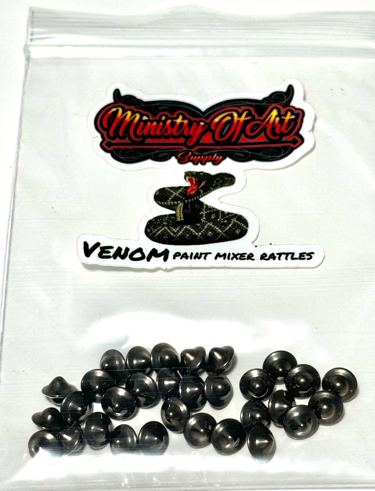 Venom pinstriping paint mixer rattles