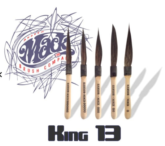 King 13 Pinstriping brushes